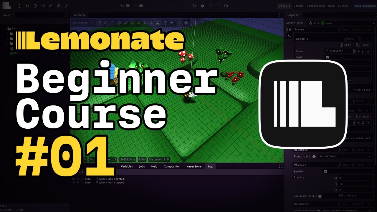 Lemonate Game Engine Tutorial #01 | UI, Assets, Scenes